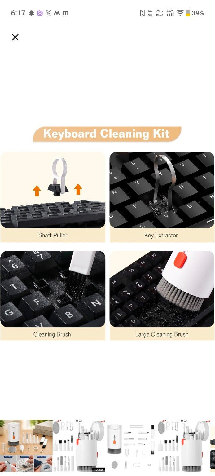 20-in-1 electronics cleaning kit accessories and uses