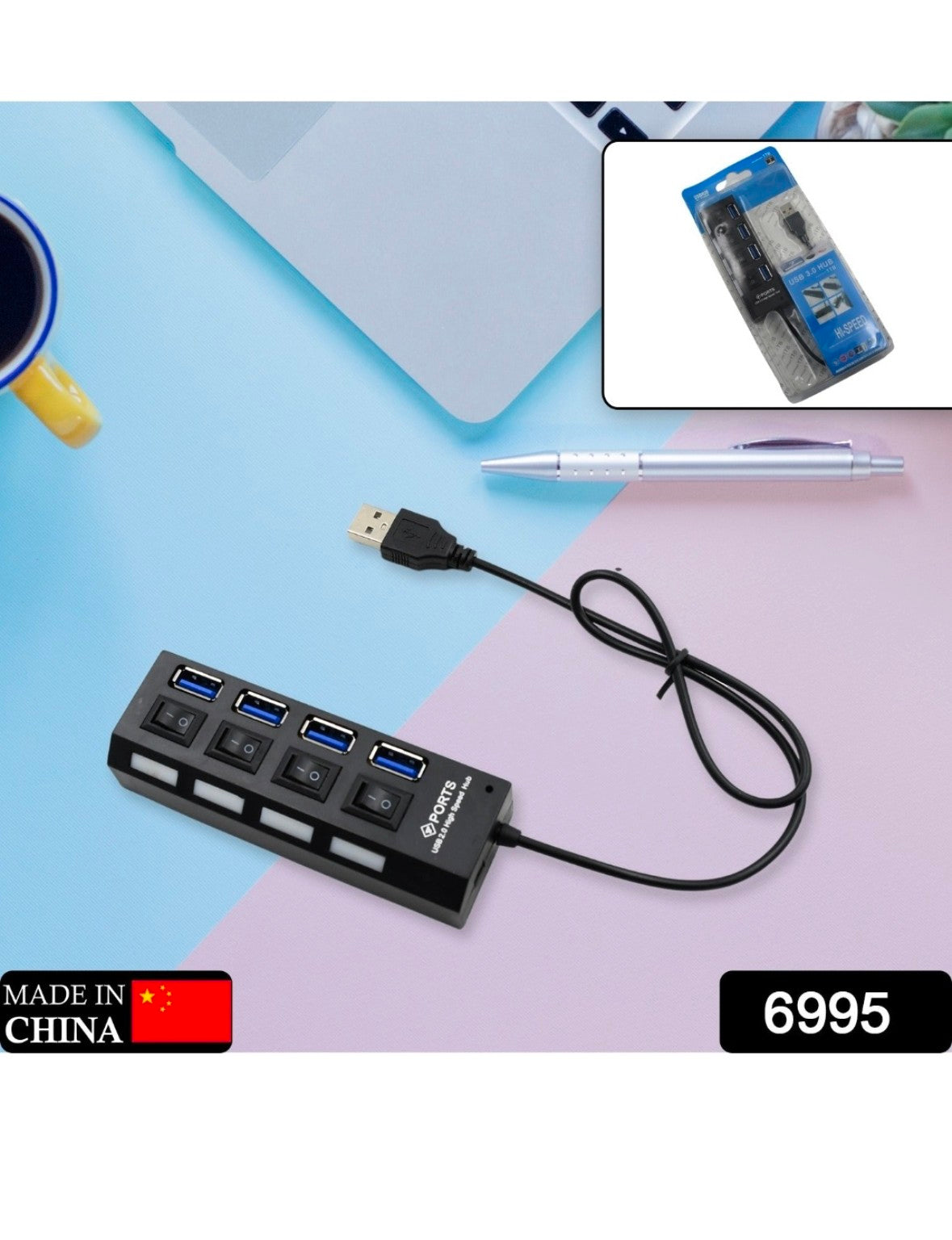 4-port USB hub feature image 3